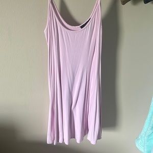 Pink midi dress